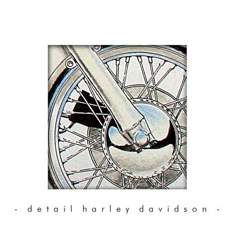 Framed harley davidson detail 3
