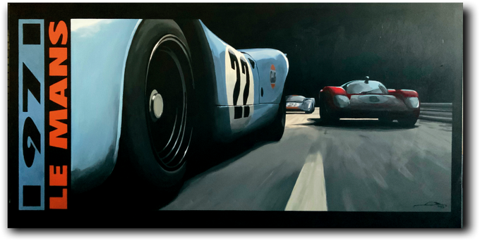 Le Mans 1971 140 x 70 cm.